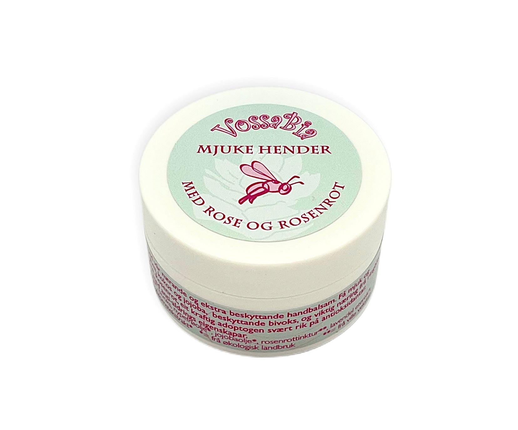 Mjuke hender - med rose og rosenrot - Vossabia