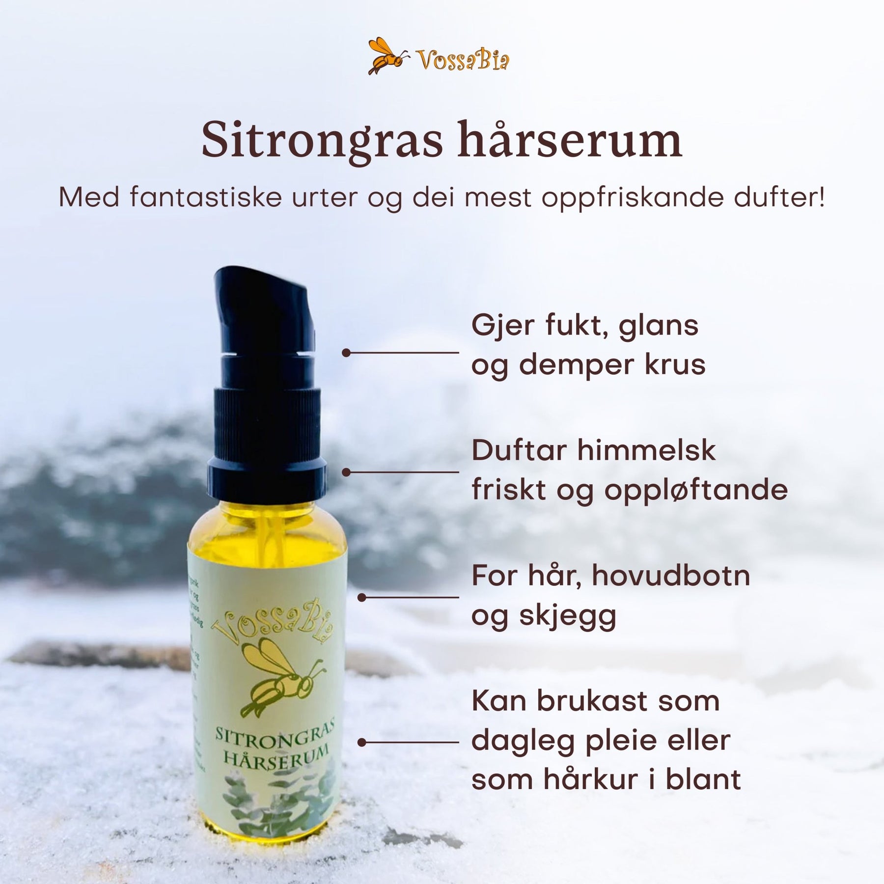Sitrongras hårserum - Vossabia