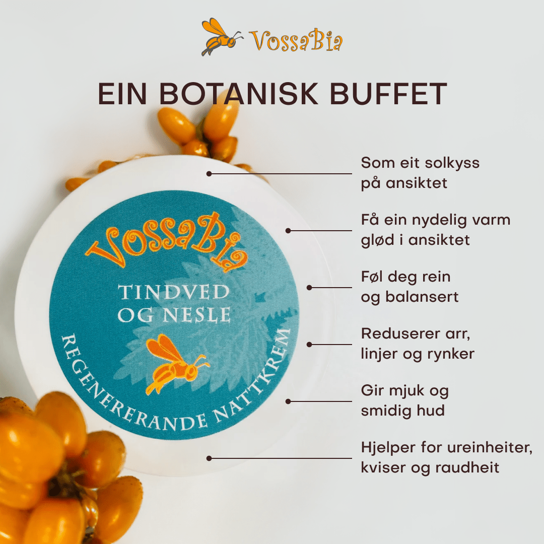 Tindved - og nesle til ansikt - Vossabia