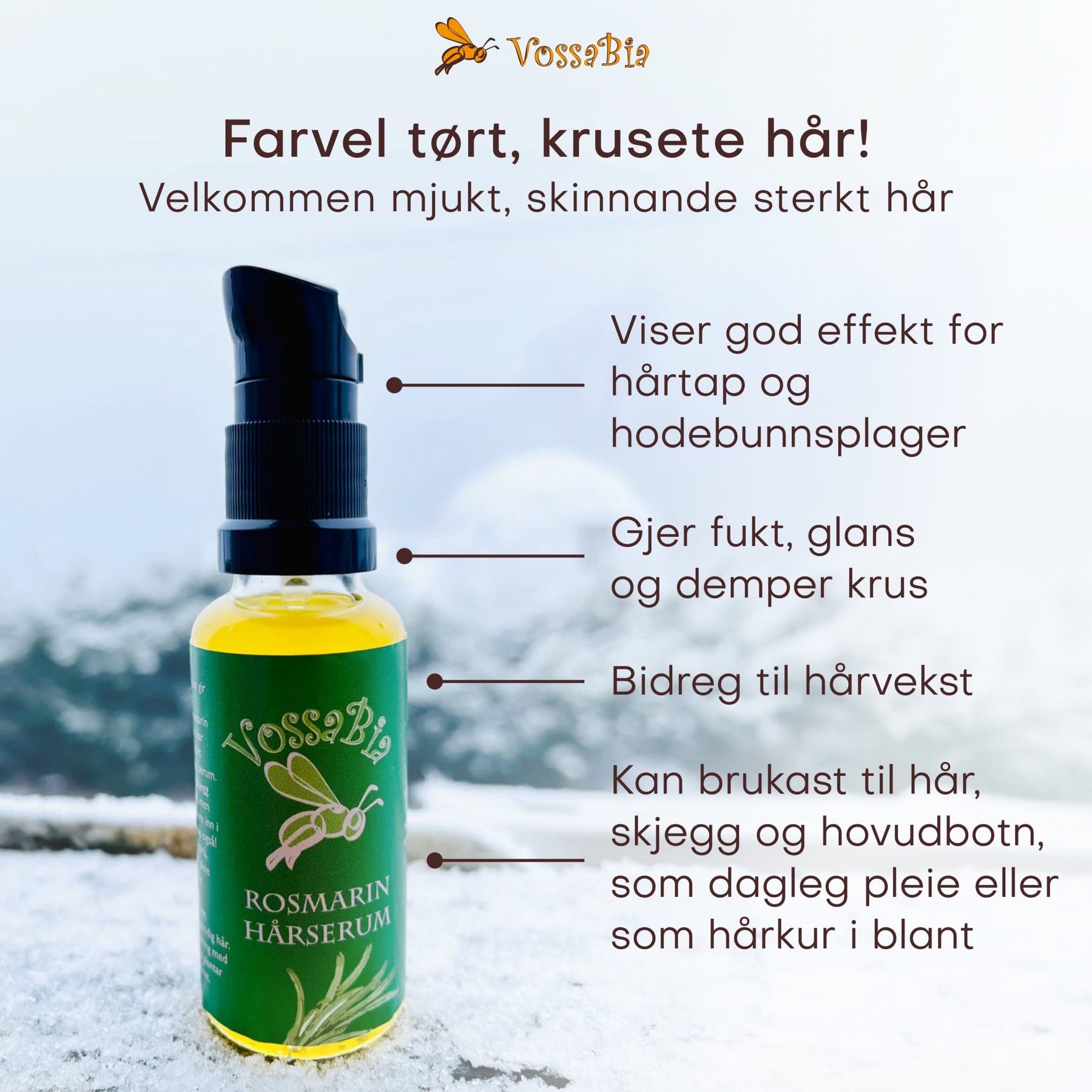 Rosemary hair serum - Vossabia