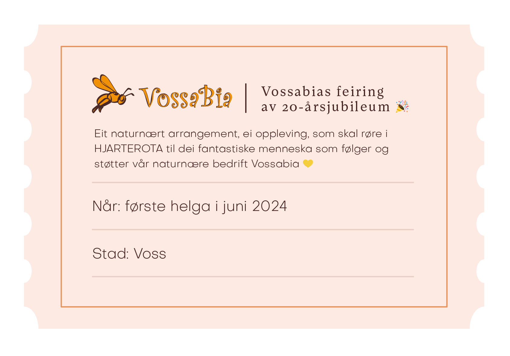 Vossabias feiring av 20-årsjubileum 🐝🎉