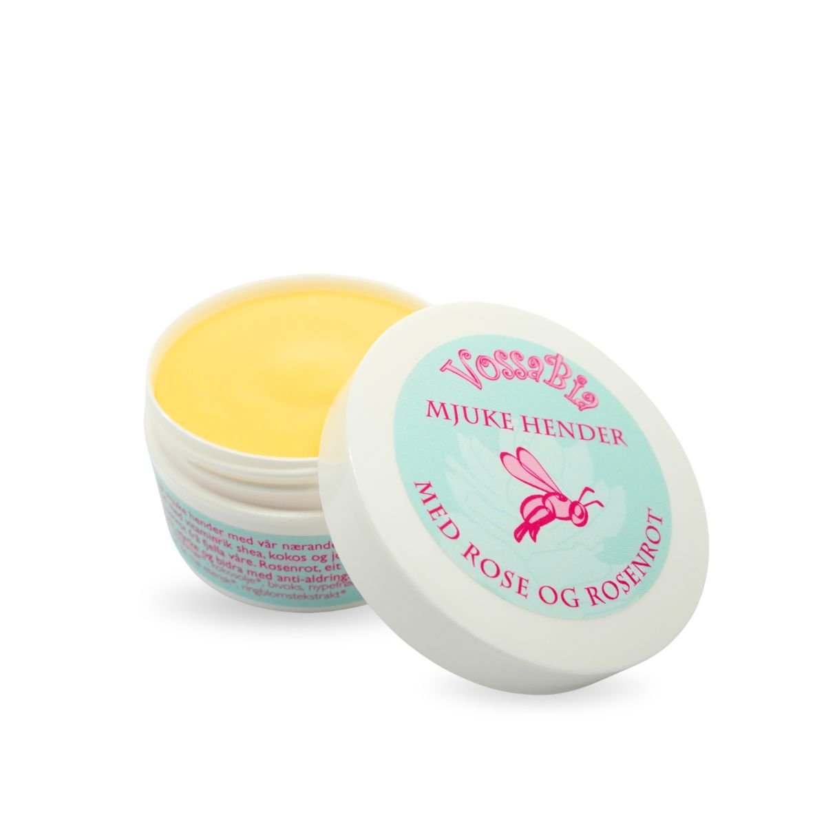 Mjuke hender - med rose og rosenrot - Vossabia