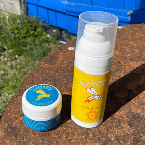 Solkrem f. 10 + Augebalsam = perfekt i sol og vind ☀️ - Vossabia