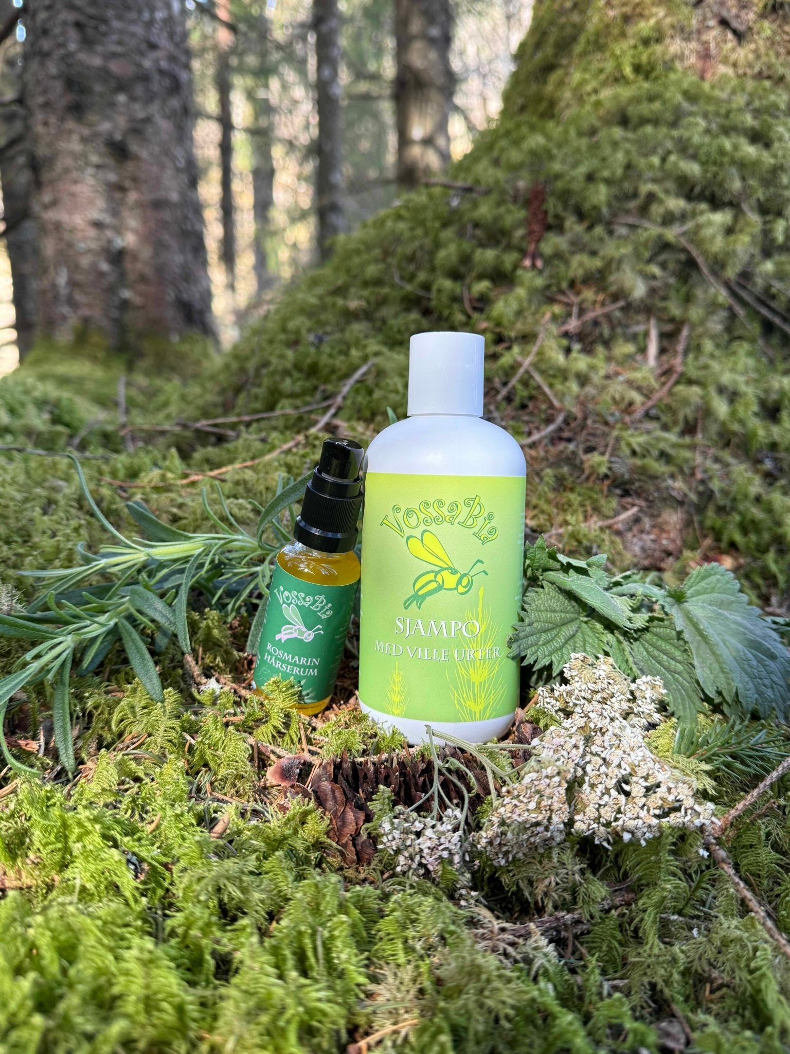 Vill Hårkraft 🌿 Sjampo 💚 Rosmarin hårserum - Vossabia