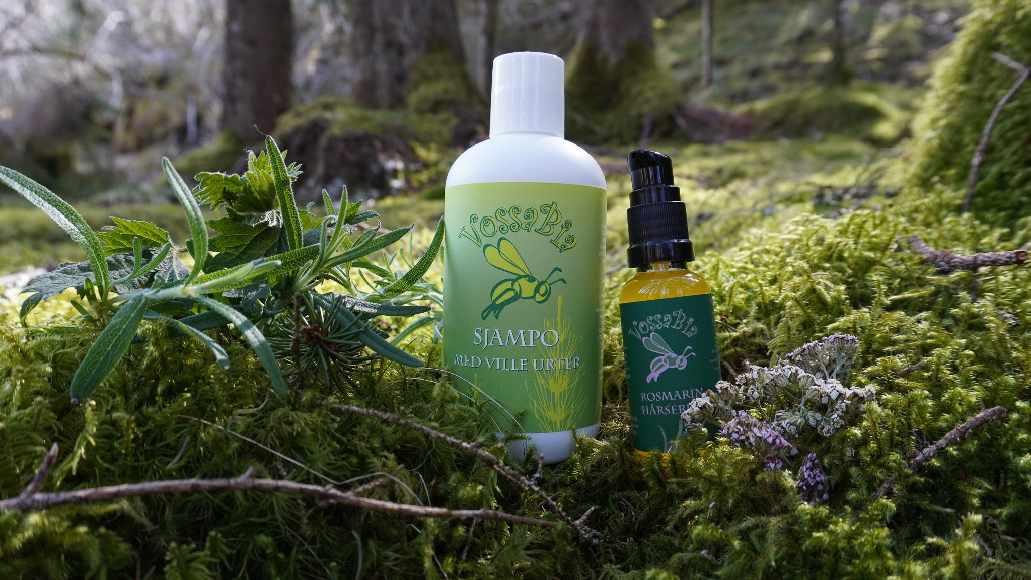 Vill Hårkraft 🌿 Sjampo 💚 Rosmarin hårserum - Vossabia