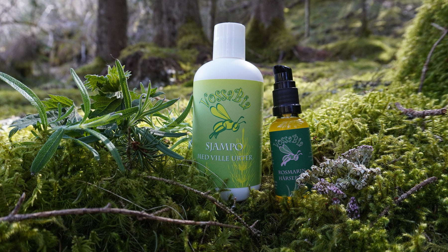 Vill Hårkraft 🌿 Sjampo 💚 Rosmarin hårserum - Vossabia