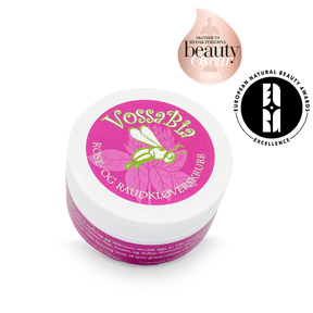 Rose and red clover facial scrub